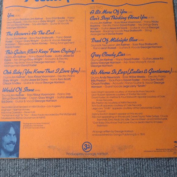 George Harrison  Extra Texture record - Picture 2 of 2